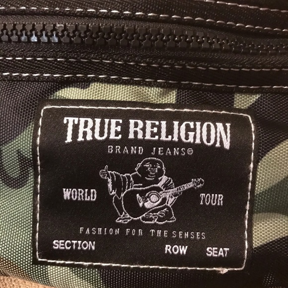 True Religion Hip Sack Logo Belt Bag Fanny Pack - Picture 2 of 9